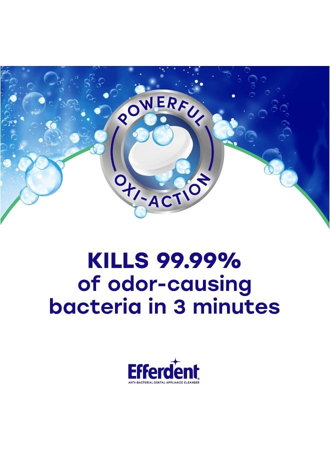 Efferdent Retainer Cleaning Tablets, Denture Cleaning Tablets for Dental Appliances, Minty Fresh & Clean, 44 Count - Image 2